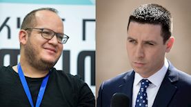 חיים לוינסון ואטילה שומפלבי, צילום: משה שי פלאש 90